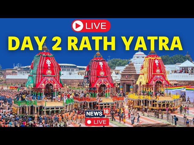 Puri Rath Yatra 2024 LIVE Day 2 | Jagannath Rath Yatra Visuals Today Live | News18 Live | N18L