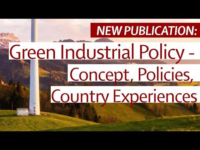 New publication: Green Industrial Policy. Concept, Policies,  Country Experiences