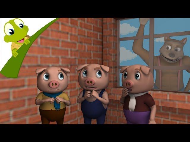 Three Little Pigs and the Big Bad Wolf 3D story and songs