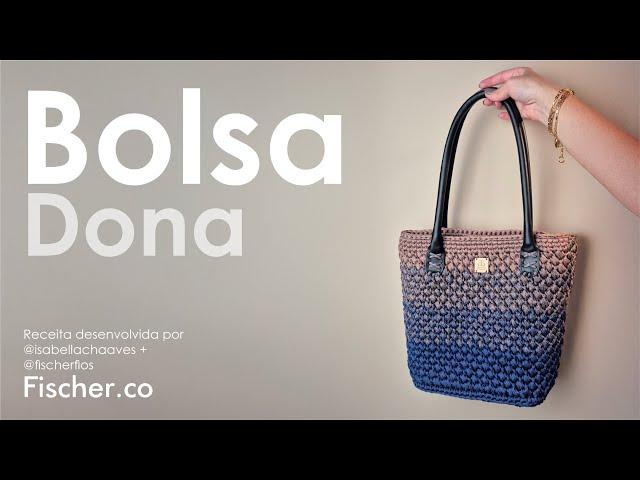Dona bag in crochet with Fischer Polychrome yarn | By Isabella Chaves (@isabellachaaves)