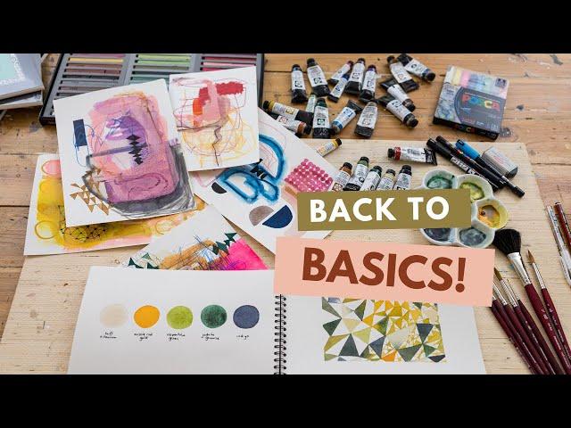 Bright Colours, Simple Watercolour Exercises, and My Latest Sketchbook!