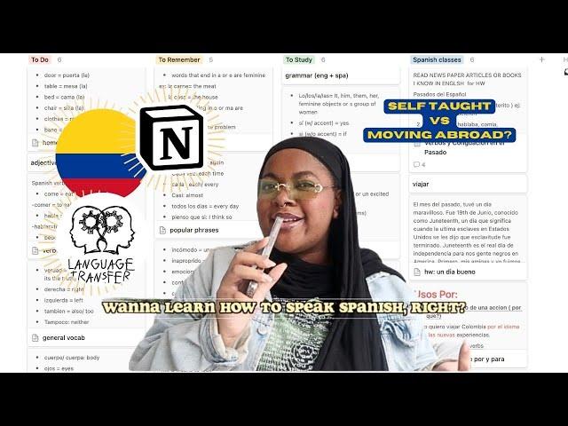 how I taught myself COLOMBIAN SPANISH  | best apps, accents + studying abroad(Intermediate)