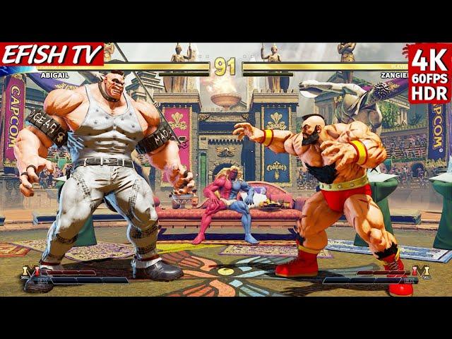 Abigail vs Zangief (Hardest AI) - Street Fighter V