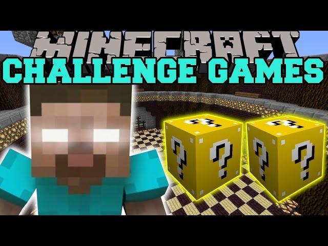 Minecraft: HEROBRINE CHALLENGE GAMES - Lucky Block Mod - Modded Mini-Game