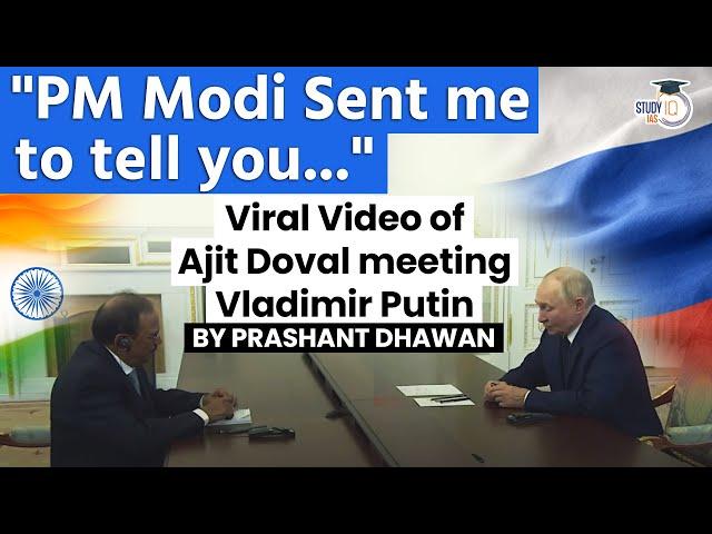 Viral Video of Ajith Doval meeting Vladimir Putin | PM Modi sent me to discuss Ukraine