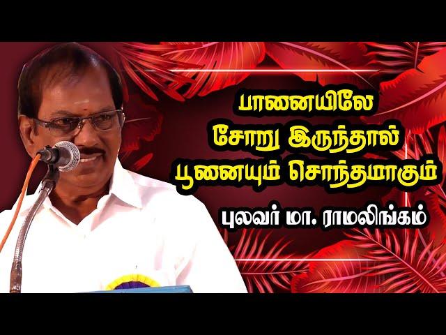 பானையில் சோறு இருந்தால் பூனையும் சொந்தமாகும் | Pulavar Ramalingam Comedy Speech |