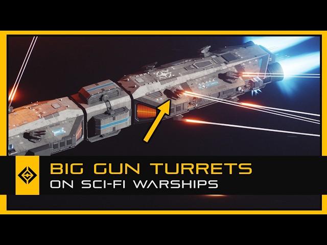 Big Gun Turrets on Sci-Fi Warships