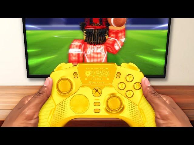 I Tried A MODDED CONTROLLER To Be FASTER In Roblox NFL Universe Football