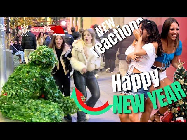 Happy New Year   Incredible New Reactions In Madrid by the Bushwoman Prank