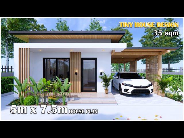 Beautiful Tiny House Design | 5m x 7.5m House plan ( Dream house )