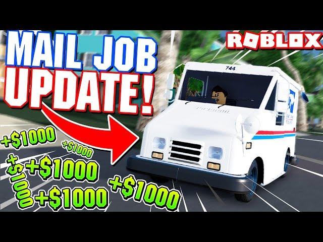 New Mailman Job Update! Easy Money Making in Ultimate Driving Update! (Roblox)