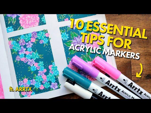 10 ESSENTIAL ACRYLIC MARKER TIPS for Adult Coloring // Small Victories Color Along