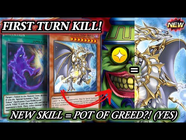 KONAMI GAVE US POT of GREED? FIRST TURN KILL using NEW DRAGON of PRIDE and SOUL [DUEL LINKS]