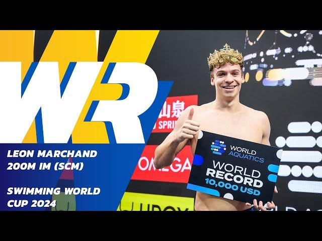  Leon Marchand Smashes Ryan Lochte's Men's 200m Individual Medley World Record from 2012 