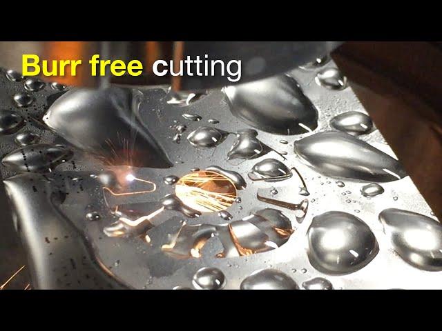 Burr free laser cutting / Gratfreies Laserschneiden