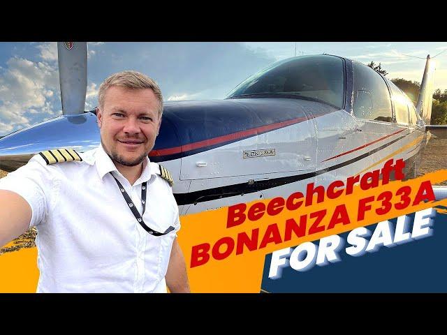 Beechcraft Bonanza F33A For Sale: flight review at Aviation Sales International showroom in Germany