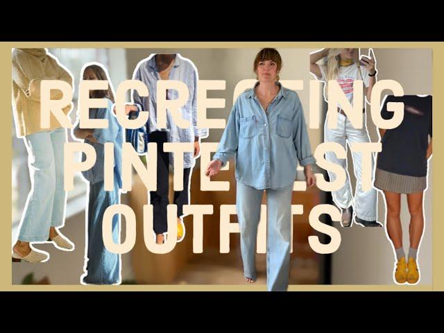 recreating pinterest outfits using clothes I already own (shopping my closet + finding my style)