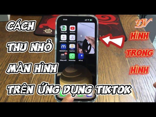 Cách thu nhỏ màn hình trên tiktok | Tips hay iPhone | Đại Vương TV