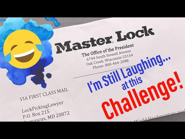 [1418] Master Lock Sent Me a Challenge… Kinda.