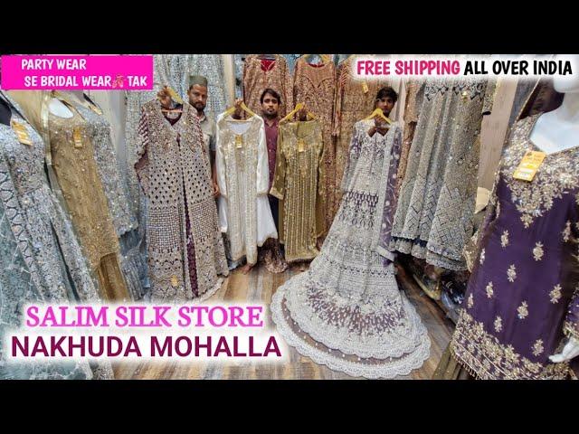 Nakhuda Mohalla market Mumbai Latest Partywear Bridal collection Tail gown garara farshi Ethnic Wear