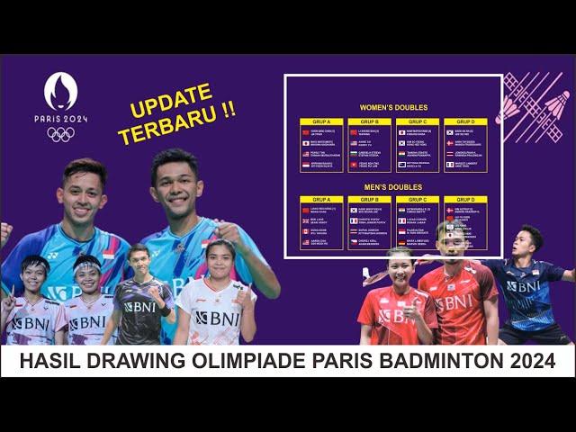 Hasil Drawing Olimpiade Paris 2024 Badminton   -  Peluang Raih Emas Terbuka Lebar