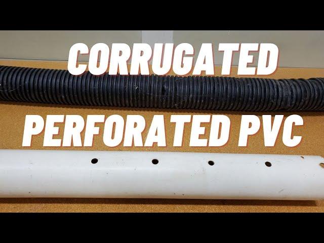 #QTOW# Corrugated vs perforated PVC drainage pipe