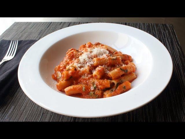 Rigatoni Al Segreto - Rigatoni with Secret Sauce - Gino's Rigatoni Al Segreto