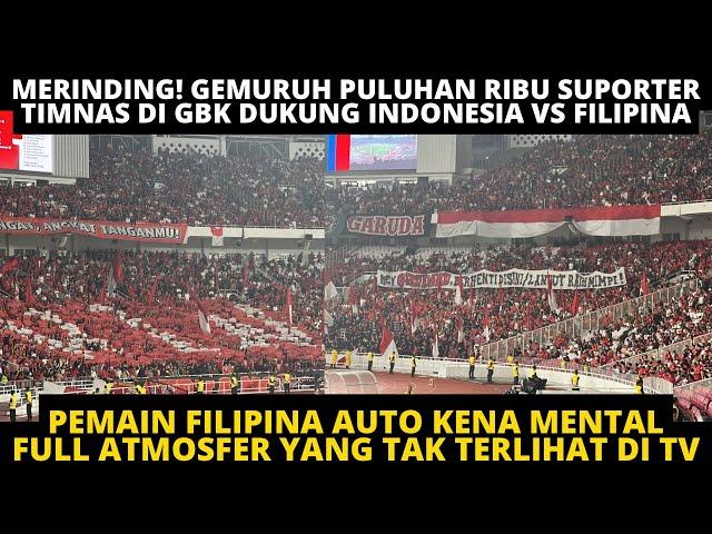 MERINDING! FULL GEMURUH GBK SAAT LA GRANDE INDONESIA DAN ULTRAS GARUDA CEK SOUND TIMNAS VS FILIPINA