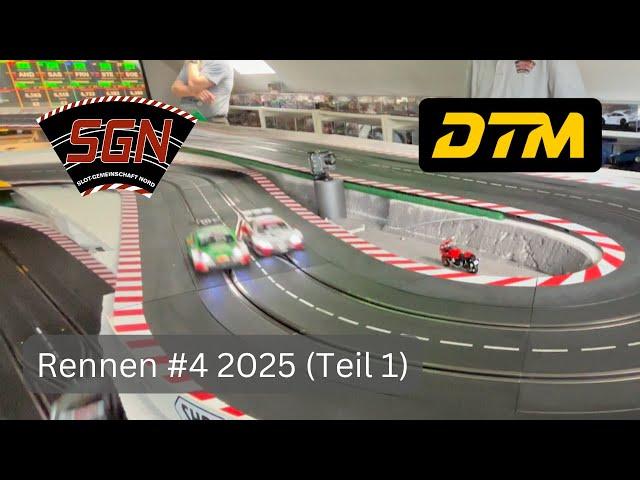 Rundenlanger Zweikampf! DTM-AM Rennen #4 2025 Teil 1 | Slot-Gemeinschaft Nord