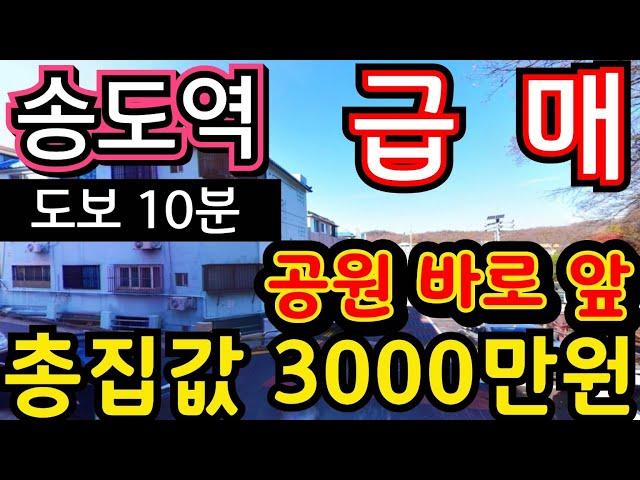 (매물.1154) 인천급매물빌라 !! 송도역 역세권 빌라 !! 도보 10분 !! 공원 바로 앞 집 !! 급매가 3000만원 #인천빌라매매 #부동산경매  010-8326-5411