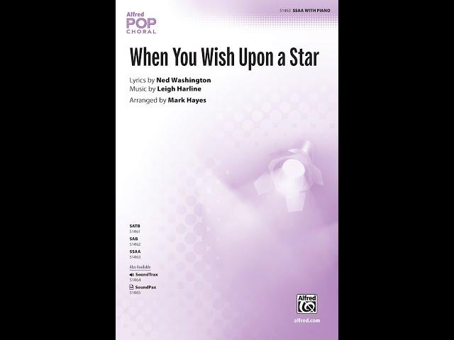 When You Wish Upon a Star (SSAA) arr. Mark Hayes – Score & Sound