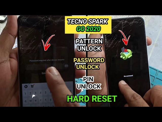 tecno spark go 2020(KE5) hard reset | tecno ka lock kaise tode | tecno ka pattern lock kaise tode