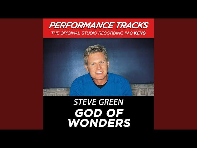 God Of Wonders (Performance Track In Key Of G/A)