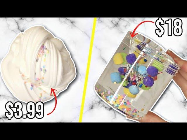 CHEAP VS EXPENSIVE SLIME SHOP REVIEW!