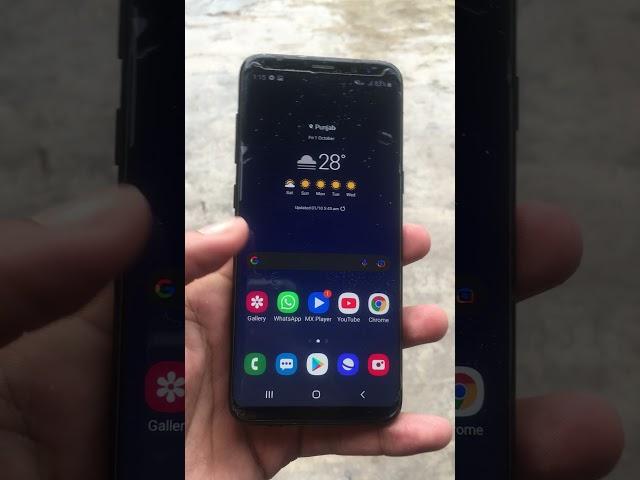 Samsung Galaxy s8 in rain 