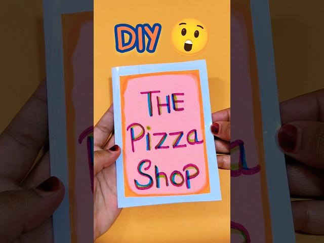 DIY Homemade Pizza Book  #shorts