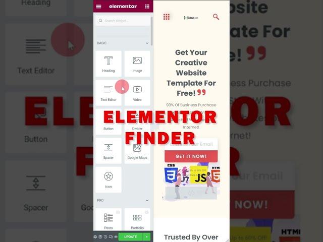  Elementor Tips and Tricks | Amazing Hidden Tool | #shorts