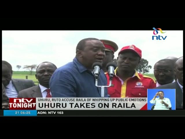 Uhuru takes on Raila and talks on grand graft in government