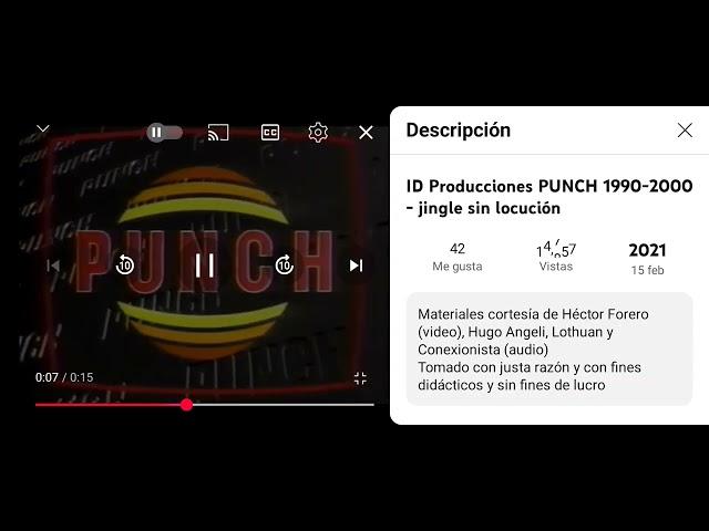 ID Producciones Punch (1990-2000, Colombia) jingle without locution Logo