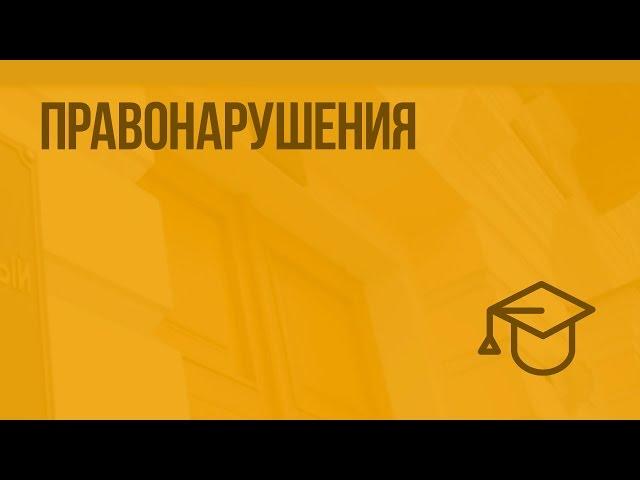 Правонарушения. Видеоурок по обществознанию 9 класс