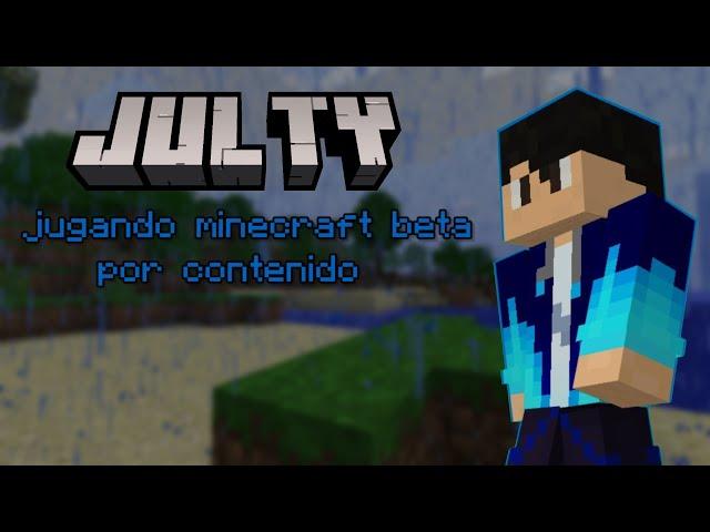 intentando jugar minecraft beta