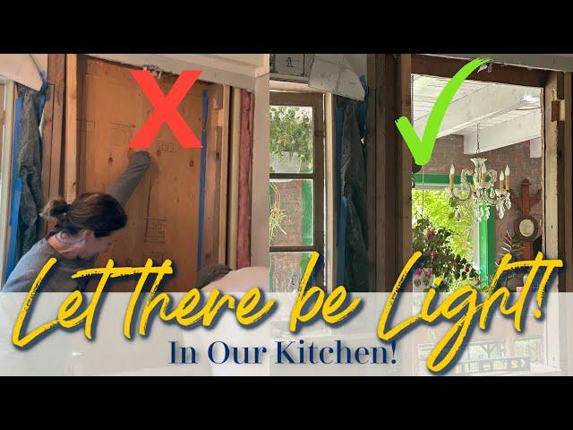 LET THERE BE LIGHT! | Dark Kitchen be GONE! | FRENCH FARMHOUSE