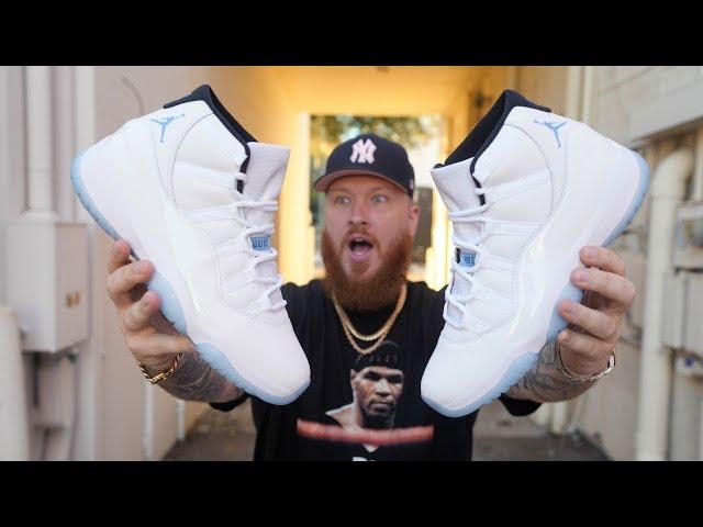 HOW GOOD ARE THE JORDAN 11 LEGEND BLUE SNEAKERS?! (Early In Hand & On Feet Review)