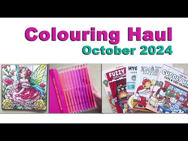 October Adult Colouring Haul || New Coloring Books & Supplies