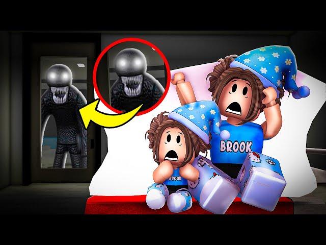 Something FOLLOWED US To A CREEPY SLEEPOVER at 3AM In Roblox Brookhaven!!