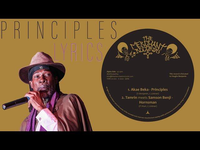 Akae Beka - Principles (Lyrics)