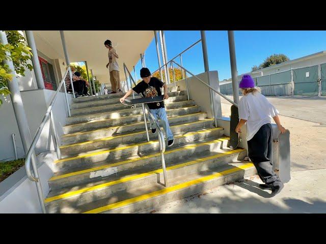 Street Skating With Fans!