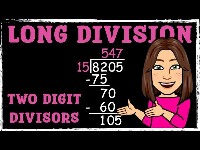 2-digit Divisor | Long Division | Maths with Mrs. B