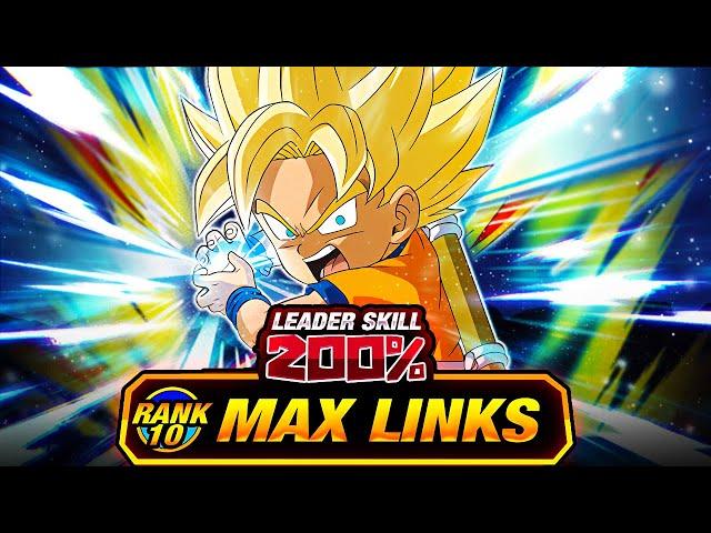 DAIMA IS HERE!!!! LEVEL 10 LINKS 100% DAIMA SSJ GOKU! (DBZ: Dokkan Battle)