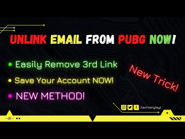 Remove 3rd Link in Pubg New Update | Unlink Email From PUBG Mobile | Pubg Me 3rd Link Kaise Hataye